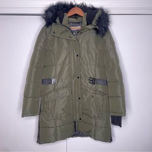 Michael Michael Kors olive green puffer jacket M